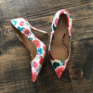 Aldo floral heels